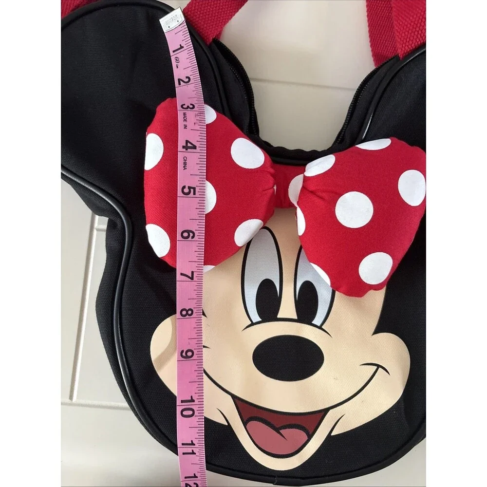 New 2026 Disneyland Resort Minnie Mouse Mini Face Tote Bag w/Removable Straps